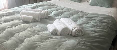 1 soverom, strykejern/-brett, internettilgang og sengetøy