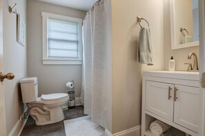 Hair dryer, towels