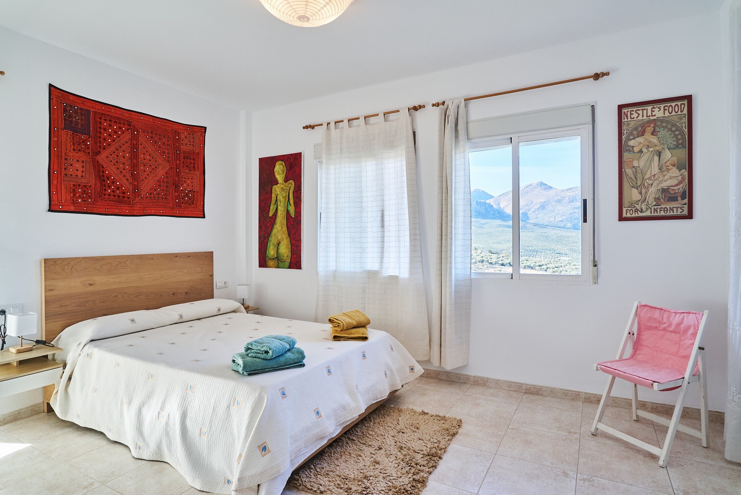 4 habitaciones y ropa de cama 