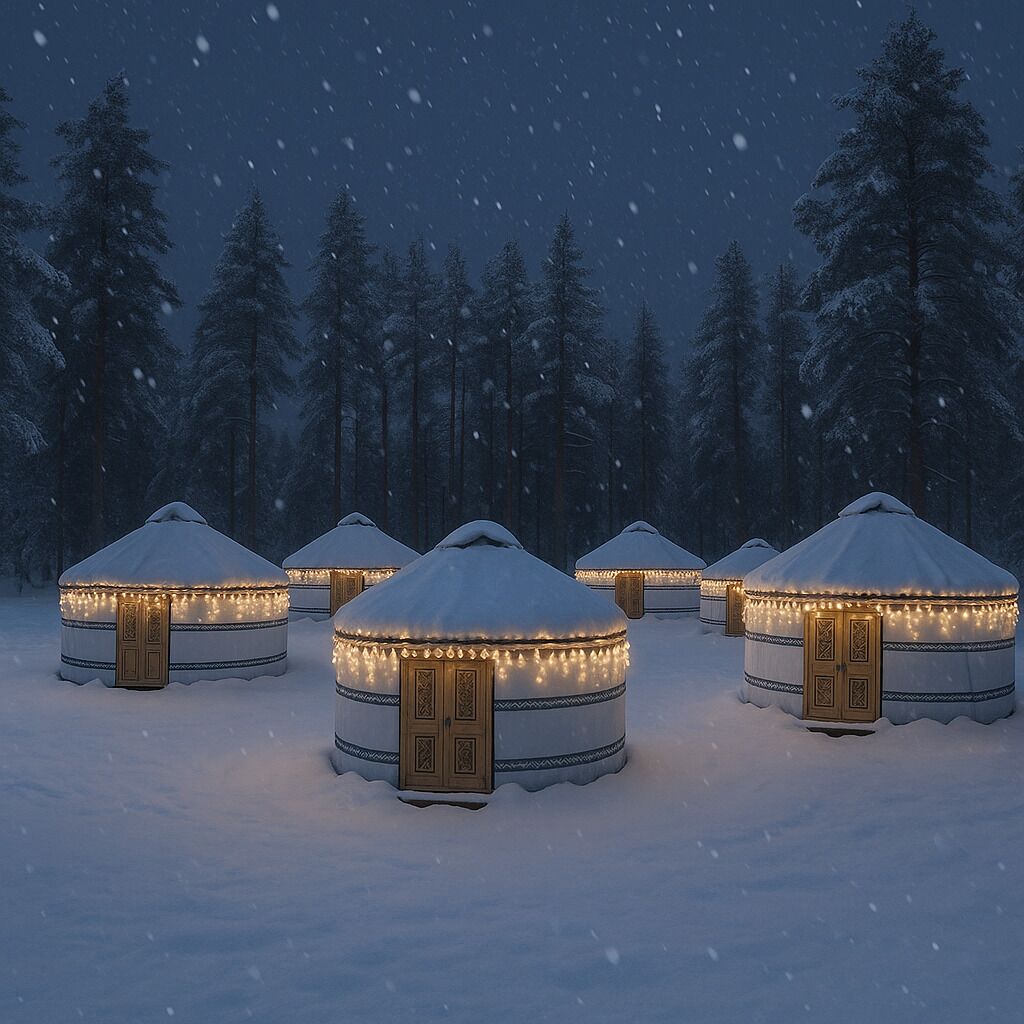 Luxury 1 Queen Bed Yurt | 免費無線上網、無障礙通道