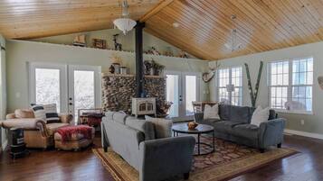 Smart TV, foosball, books