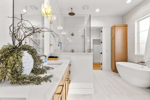 Shower, towels