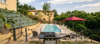 Villa 'Gite Les Bouches Rouges 6 Personas' con vistas a la montaña, Wi-Fi y aire acondicionado