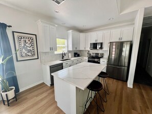 Microwave, oven, stovetop, dishwasher