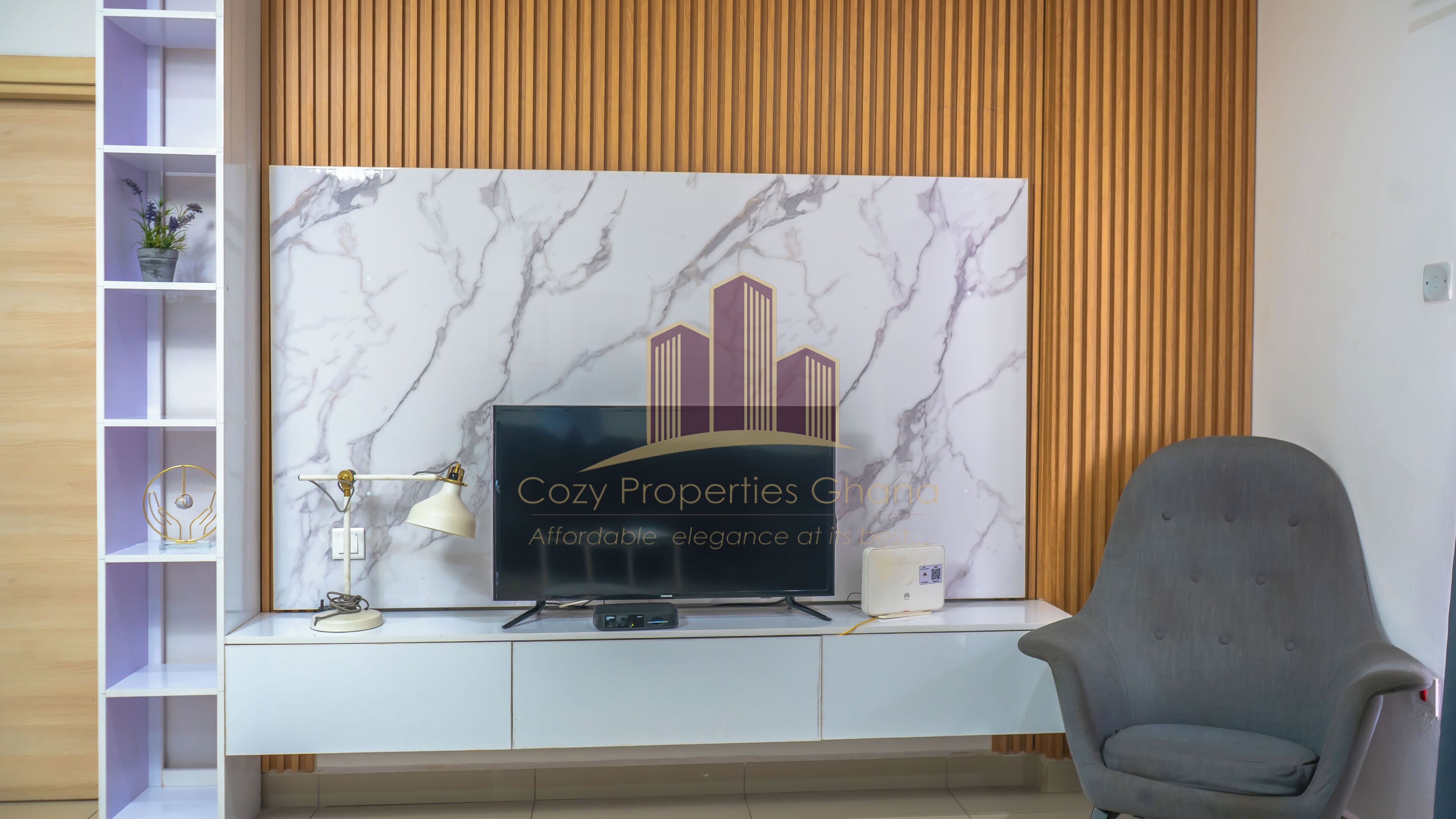 Superior Apartment, 1 Bedroom, City View | Living area | Fireplace