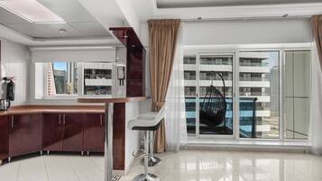 Departamento Confort, 1 habitación, vista a la ciudad | Comedor