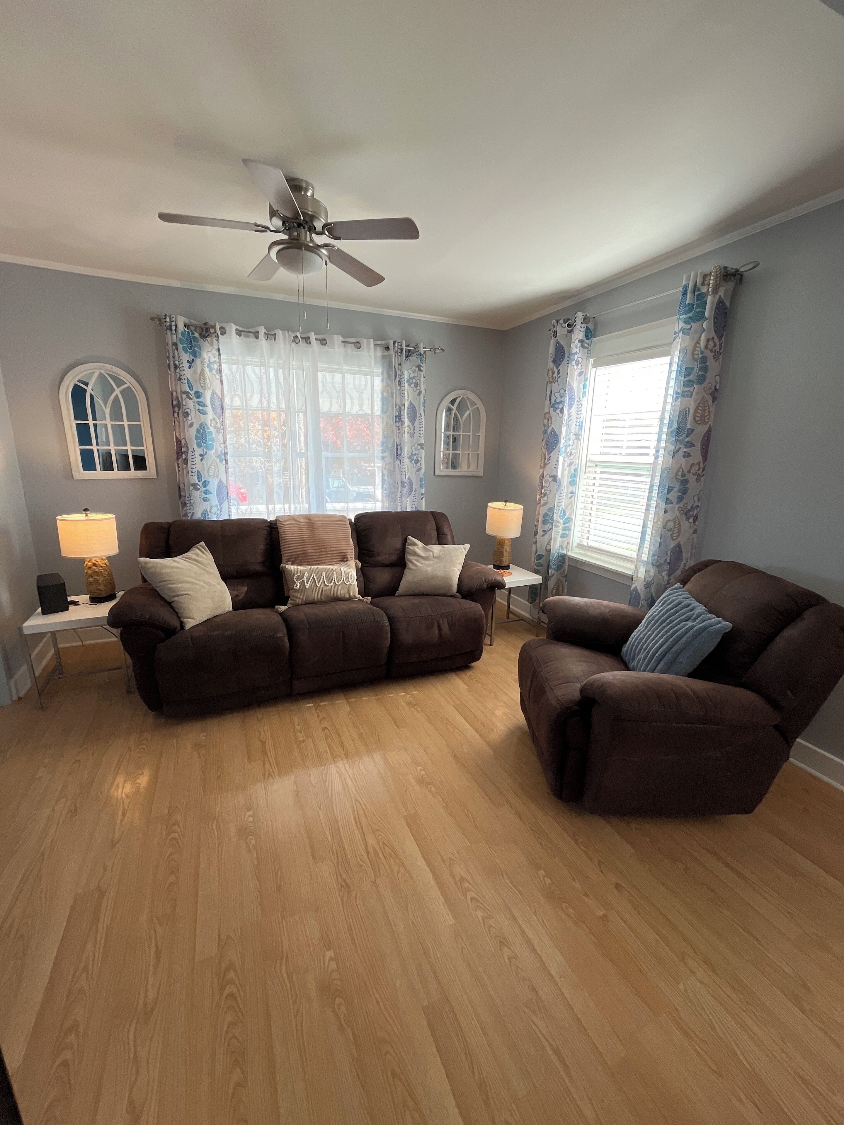 TV connectée, cheminée, livres