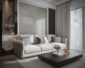 Elite Apartment, 2 Bedrooms, Balcony, City View | Hypo-allergenic bedding, minibar, individually decorated