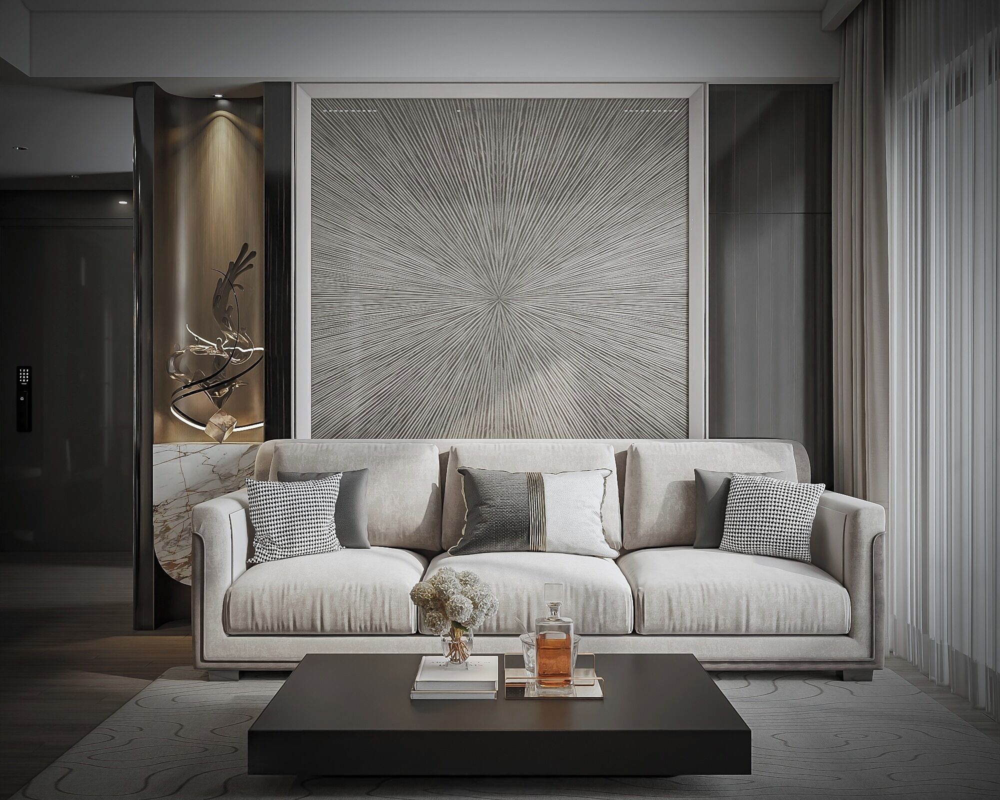 Elite Apartment, 2 Bedrooms, Balcony, City View | Hypo-allergenic bedding, minibar, individually decorated