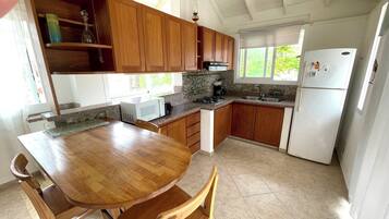 Royal Villa, Terrace, Garden Area | Private kitchen | Fridge, stovetop, cookware/dishes/utensils