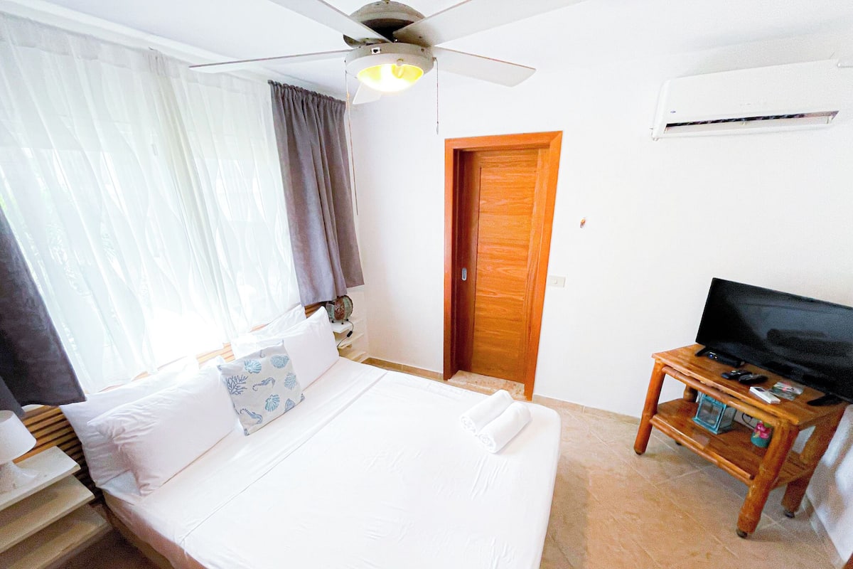 Villa Supérieure, 2 chambres, terrasse, côté jardin | Draps en coton égyptien, literie de qualité supérieure