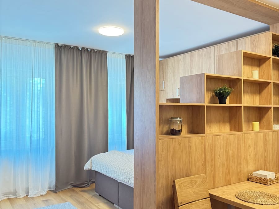 Studio | Blackout drapes, iron/ironing board, free WiFi, bed sheets