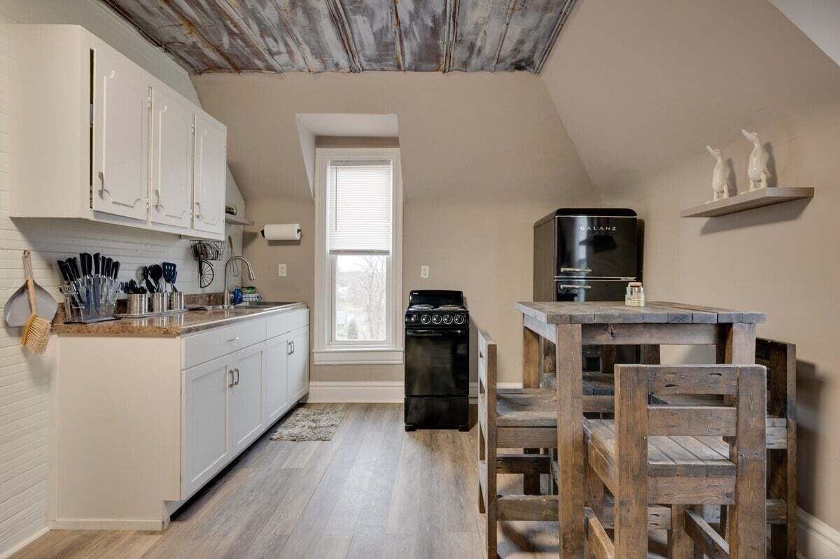 콘도, 퀸사이즈침대 1개, 파티오, 정원 전망 (Unit #4 (117 Marion St)) | 전용 주방