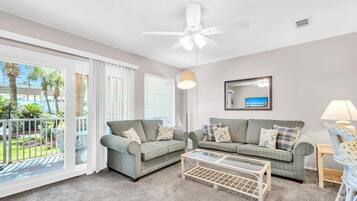 Condo, 1 King Bed with Sofa bed (Nautical Watch D-2) | Living area