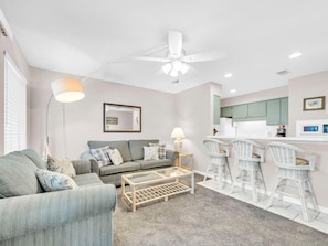Condo, 1 King Bed with Sofa bed (Nautical Watch D-2) | Living area
