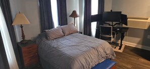 Desk, iron/ironing board, free WiFi, bed sheets