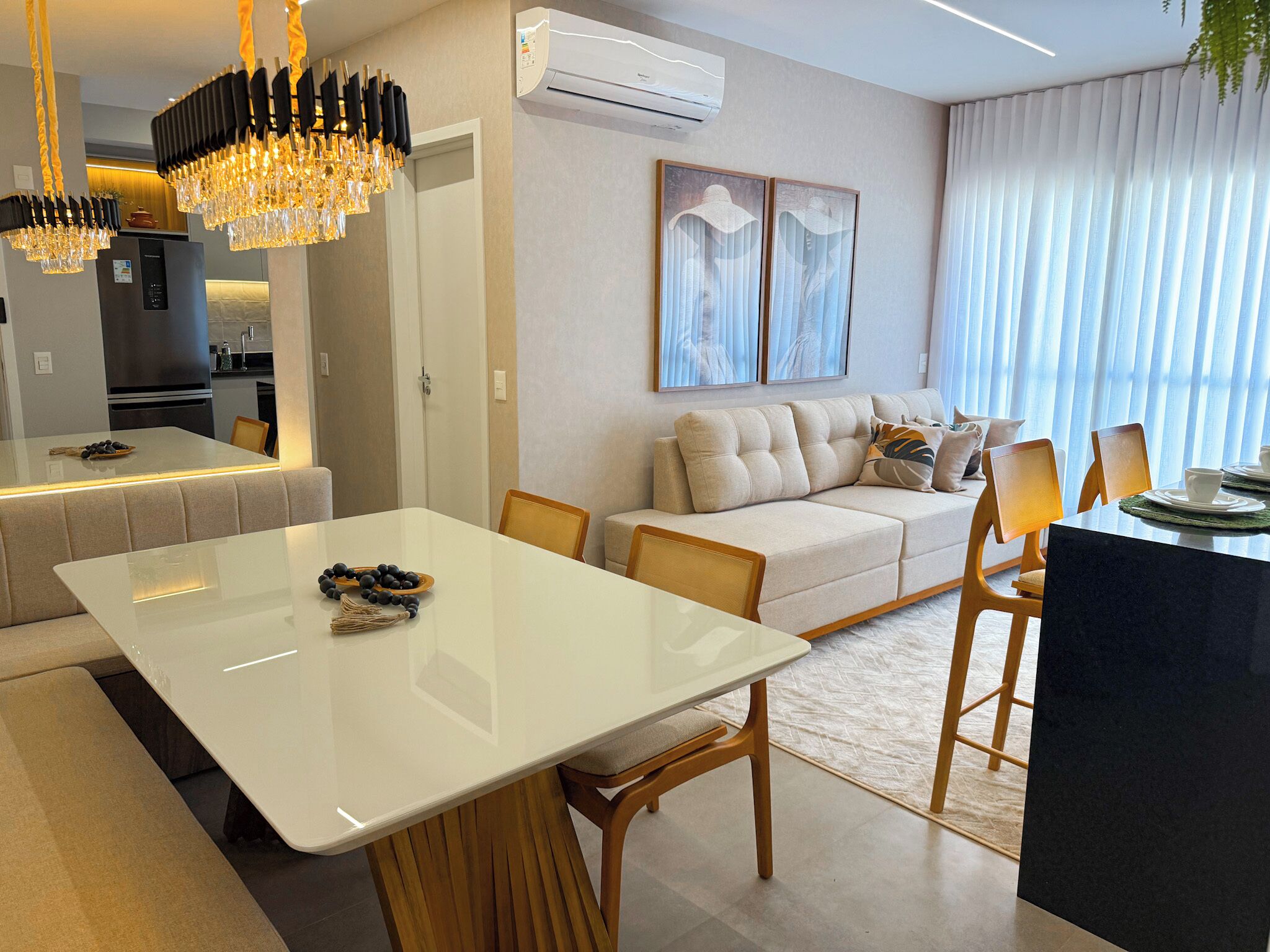 Premium Apartment, Balcony, City View | Living area