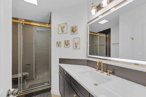 Shower, hair dryer