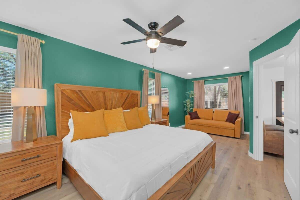 4 bedrooms, iron/ironing board, travel crib, WiFi