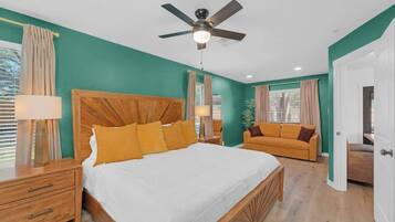 4 bedrooms, iron/ironing board, travel crib, WiFi