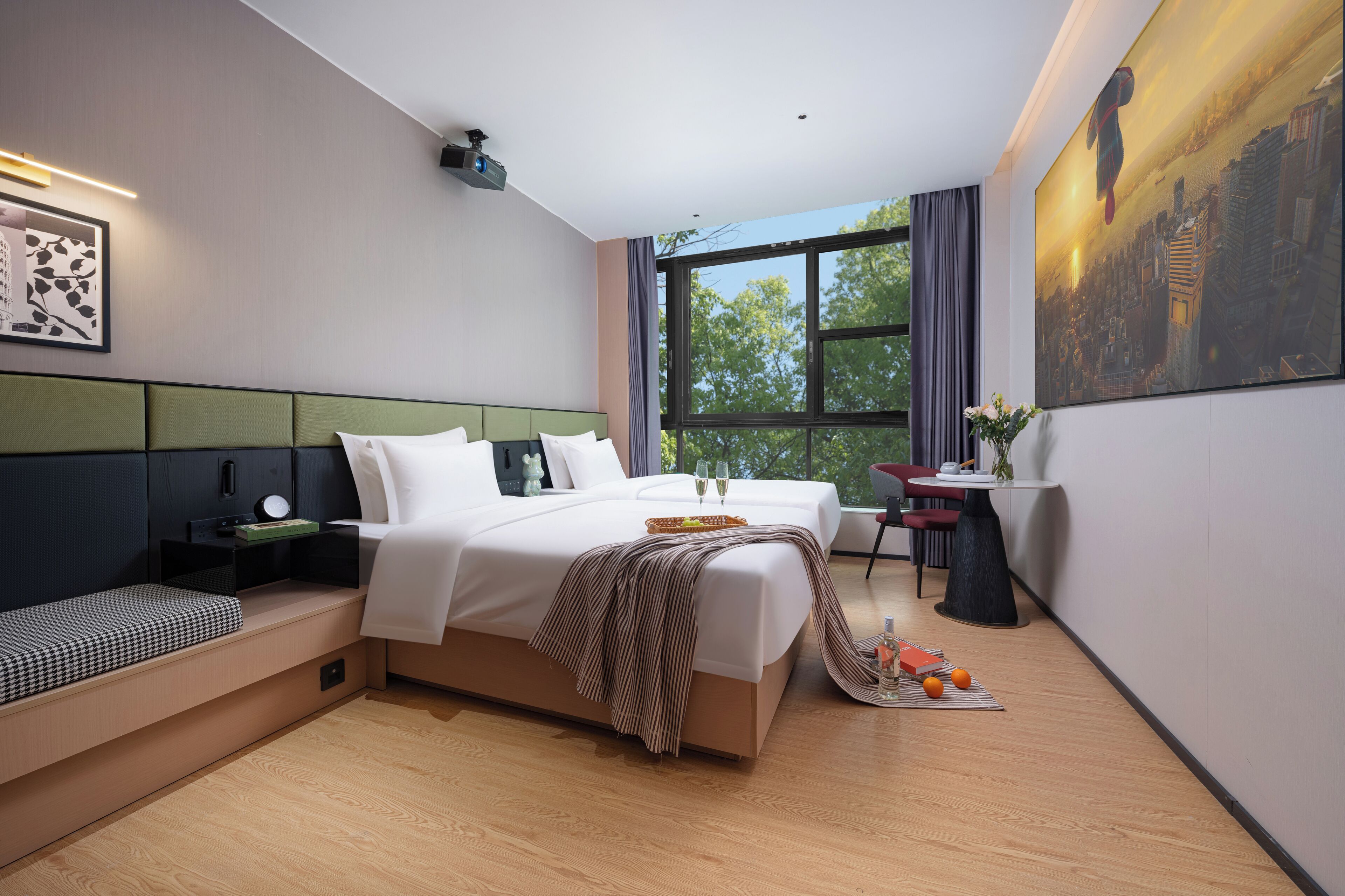 Chambre Exécutive avec lits jumeaux, plusieurs lits, salle de bains privée | Vue de la chambre