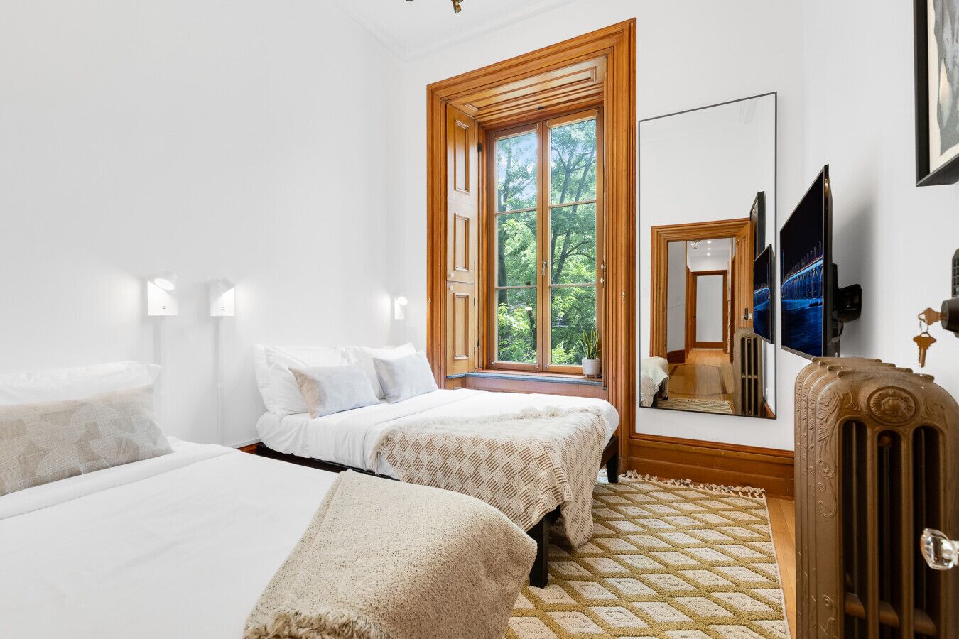 1 slaapkamer, een strijkplank/strijkijzer, reisbedje, wifi