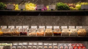 Daily buffet breakfast for a fee