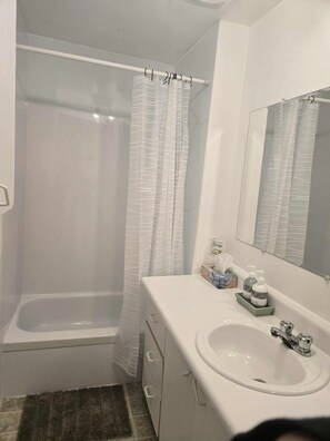 Towels, soap, toilet paper