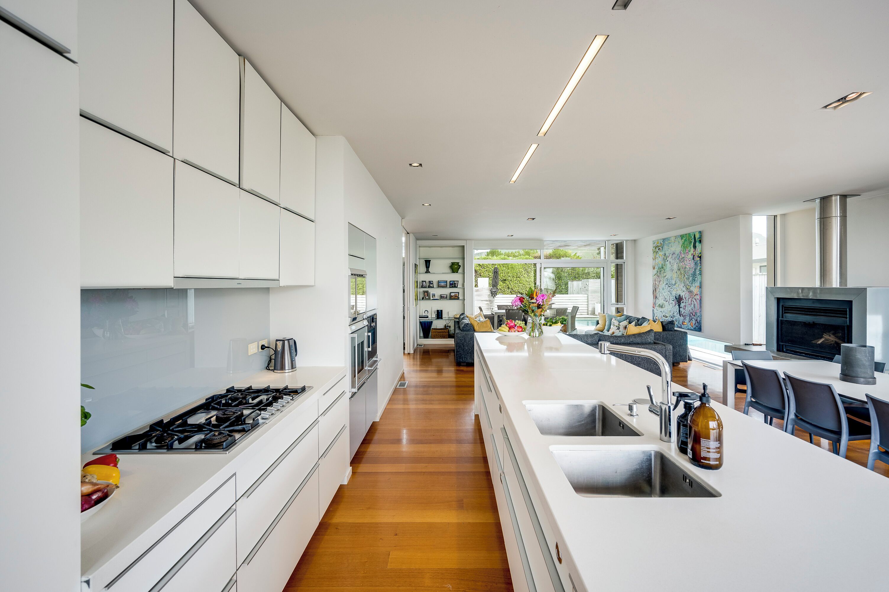 Fridge, microwave, dishwasher, toaster