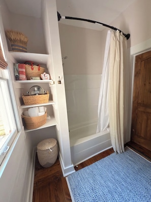 Towels, soap, toilet paper