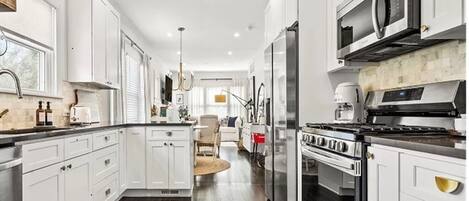 Microwave, oven, stovetop, dishwasher