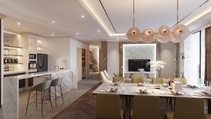 Penthouse Suite,1 King Bed, Ocean View (High Floor) | เครื่องนอนระดับพรีเมียม, เตียงเมมโมรีโฟม, มินิบาร์, ตู้นิรภัยในห้องพัก