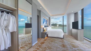 Premium bedding, memory foam beds, minibar, in-room safe