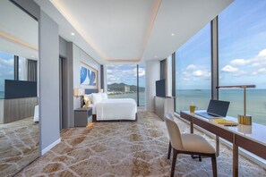 Premium bedding, memory foam beds, minibar, in-room safe
