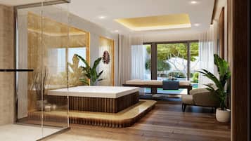 Sale per trattamenti di coppia, sauna, vasca idromassaggio, bagno turco