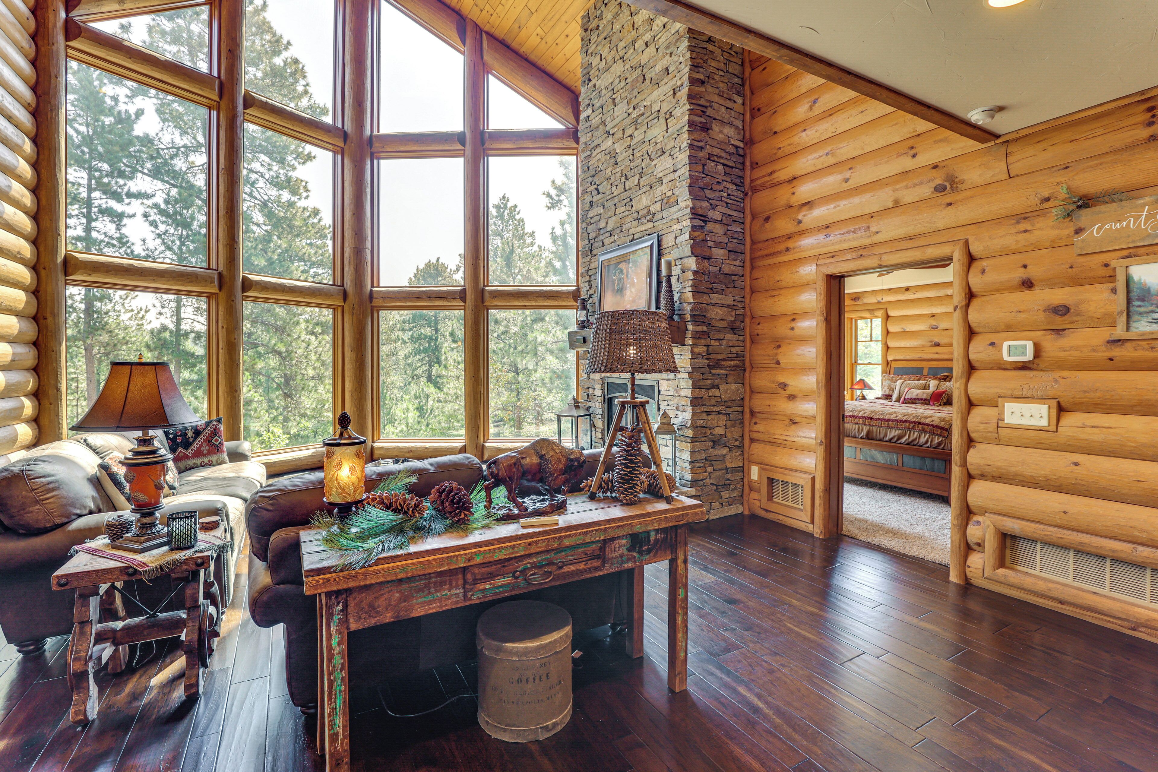Furnished Decks & Game Room: Sturgis Rally Cabin - Deadwood, SD