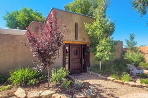 Exterior - Rustic Adobe-Style Home w/ Hot Tub in Santa Fe (Santa Fe)