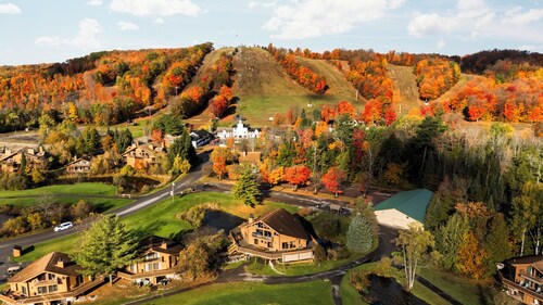 Walk to the ski lift at Schuss Mountain
- Sleeps 8