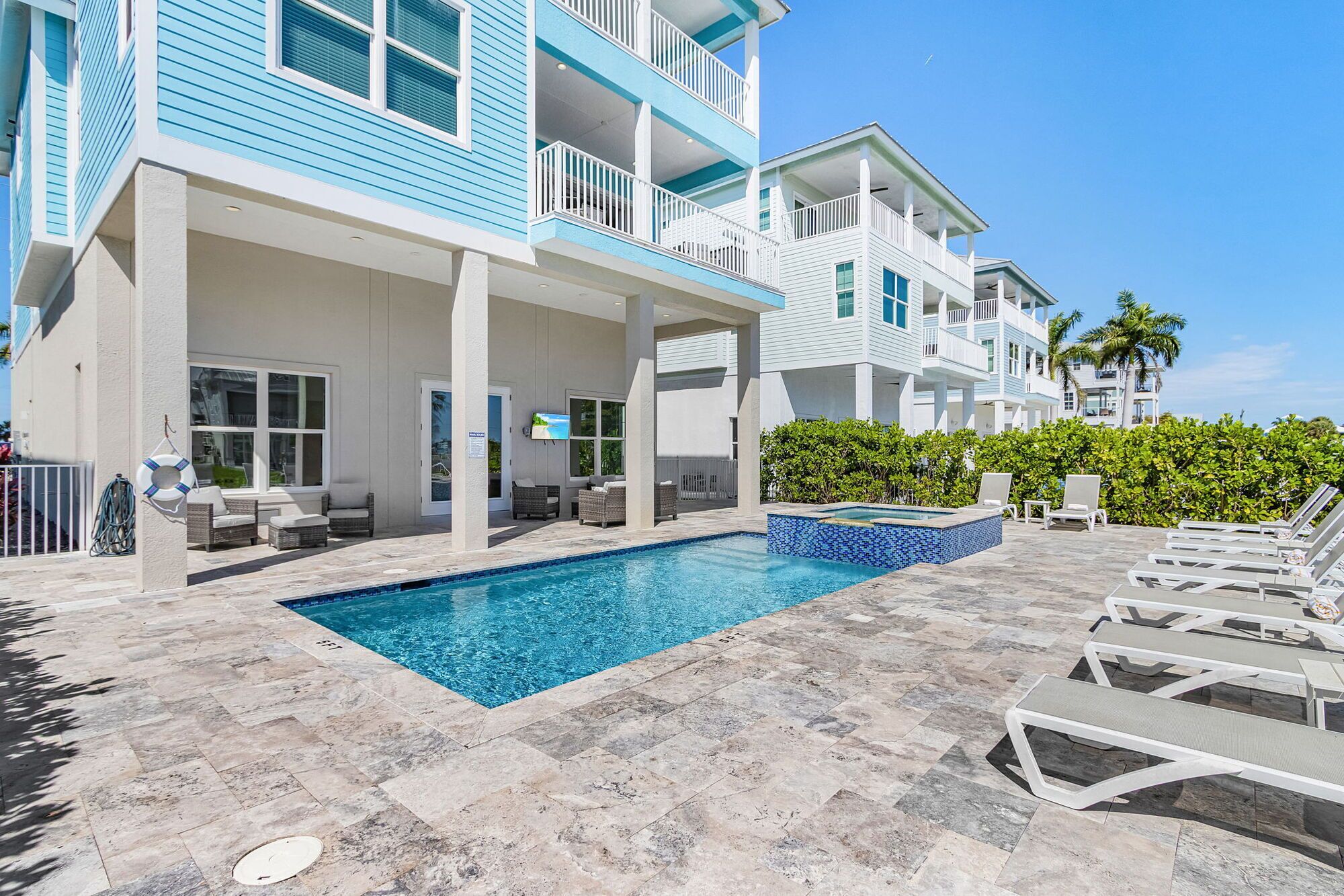 A heated pool