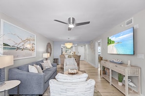 TV - Remodeled Beachfront Condo | Gulf Views | Pool (Fort Myers Beach)