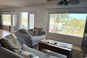 Living area - Waterfront 2-BR Suite in Providenciales (Turtle Cove)