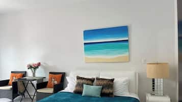 1 bedroom, internet, bed sheets