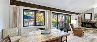 This light-filled alpine retreat blends rustic charm with modern style.