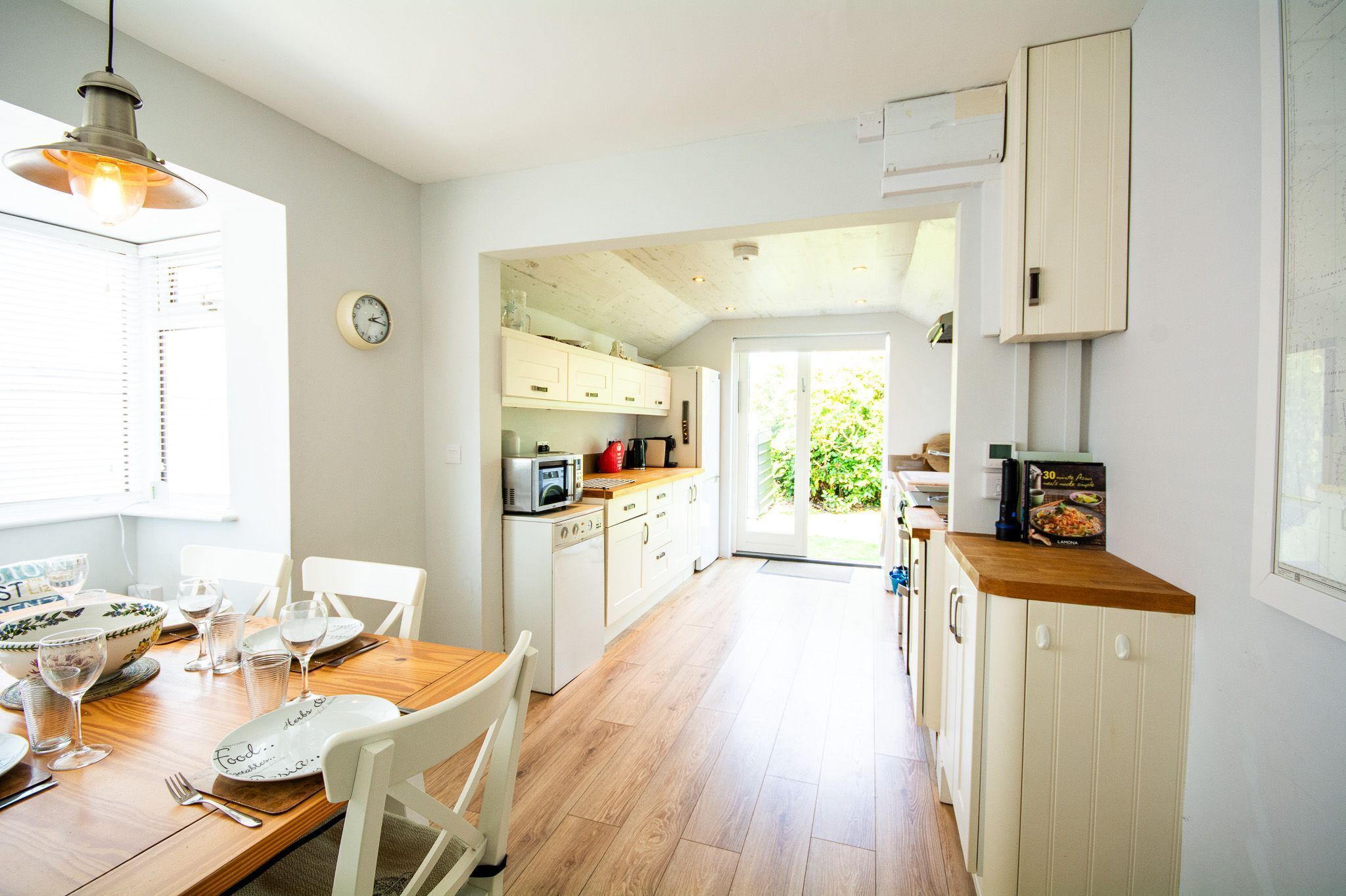 Fridge, microwave, toaster