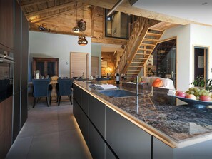 Dining - La Grange Neuve - Rustic charm and modern elegance for 9 - OVO Network (Saint-Jean-d'Aulps)