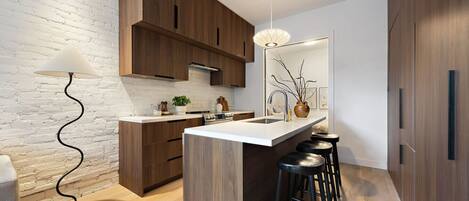 Frigorífic, forn, placa de cuina i rentaplats