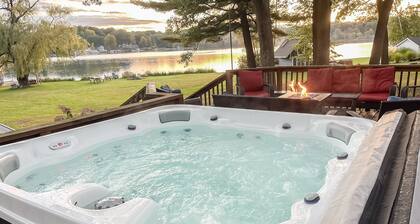Lakefront Retreat | Hot Tub, Firepit, Kayaks, Dock & Spacious Outdoor Living