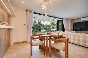 Condo, 2 Bedrooms, Balcony, Ocean View | Dining room - Seaside Hideaway Walk to Playa Flamingo & Marina (Cabo Velas)