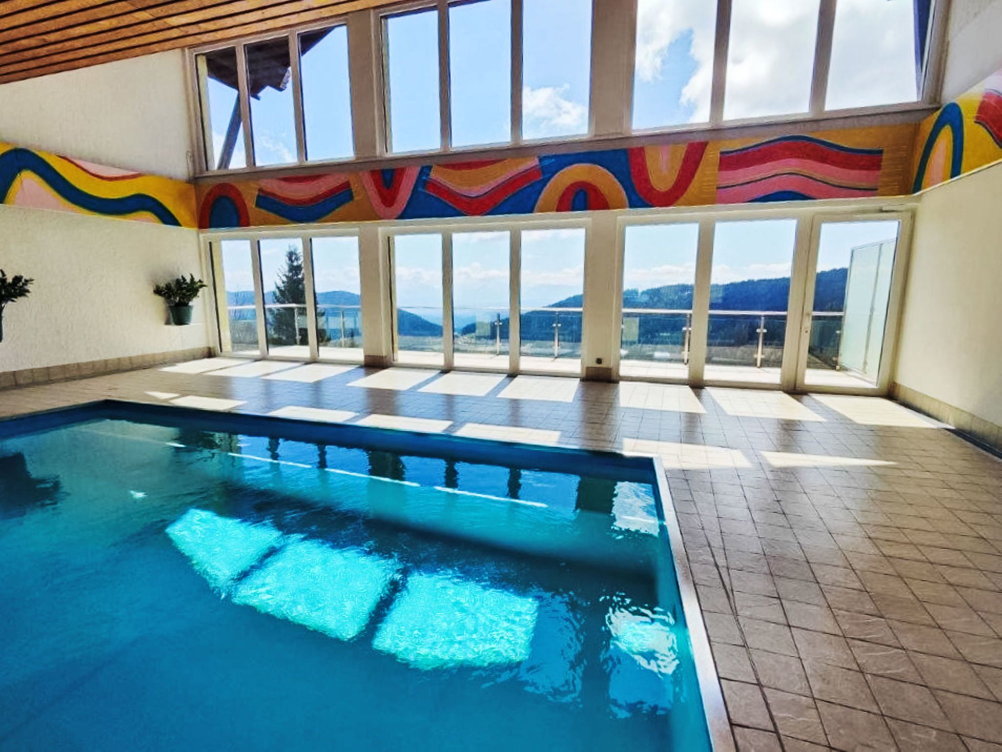 Indoor pool, a heated pool