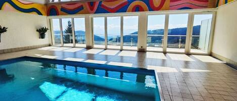 Indoor pool, a heated pool